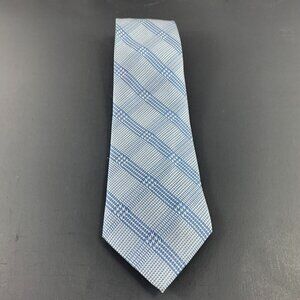 Peter Valentine Gray / Blue Striped Men's Extra Long Tie 4" x 63"